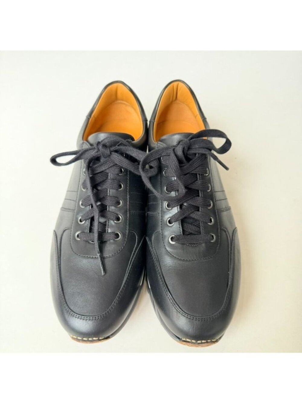 Magnanni Zubiri Leather Sneakers Black Men's Size 9.5 - Picture 3 of 12